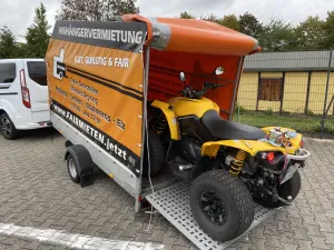 Geschlossener Quad-Transport 1,3t gebremst